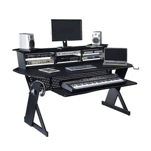 Musiea EX100 Series Music Recording Studio Desk Workstation w/3 x 4U Rack