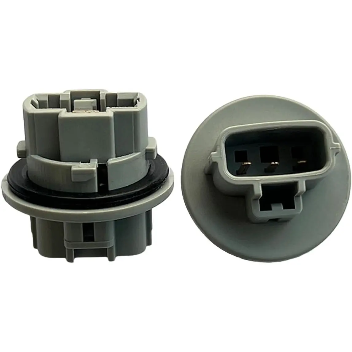 2PCS Front LED Turn Signal Light Bulb Plug Sockets - Nylon, Compact, 1.37*1.01 inches, Plug-and-Play, OEM 90075-60060 Replacement for Toyota Tacoma, Tundra, 08-18 Sequoia, Most Cars
