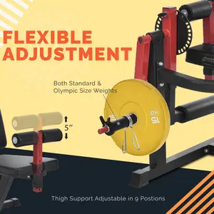 1pc Leg Extension And Curl Machine - Adjustable Fitness Trainer, Home Gym Equipment For Workouts, Supports Up To 350lbs