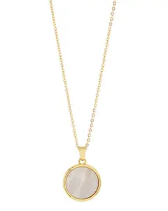 Serenity Round Pendant Necklace