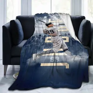 Aaron Judge, Themed Blankets, Sofa Beds And Travel Ultra-Comfortable Blankets, Anime Cartoon Camping Blankets, Cozy Soft Warm Multifunctional Flannel Blankets, Suitable as a gift sizes 60*80,30*40 ,40*50 50*60