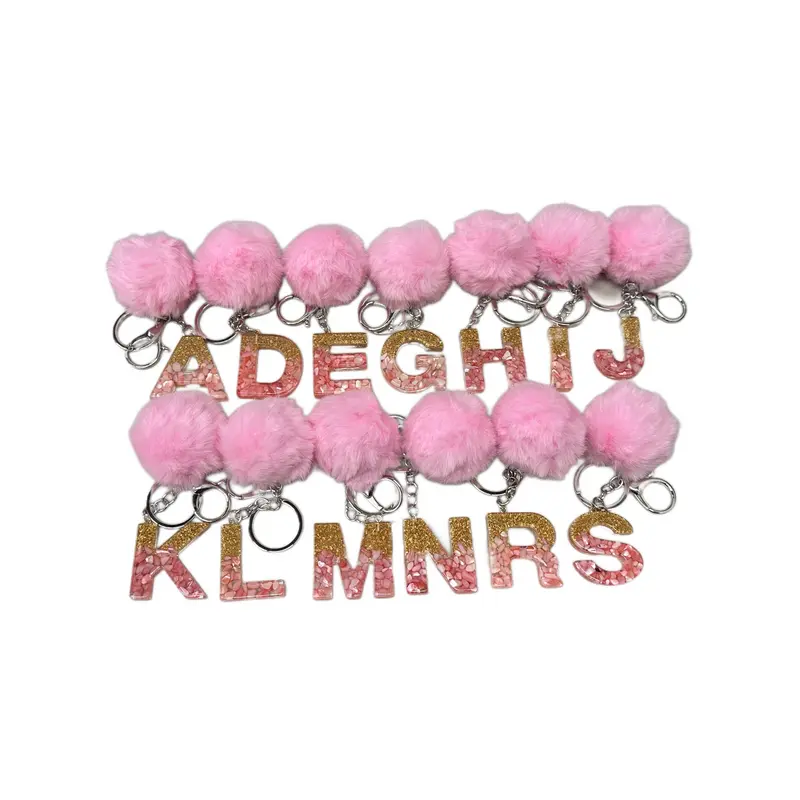 Iris Initial Letters Small Charms Decorative with Keychain (#CL12) By Iris & Rainbow