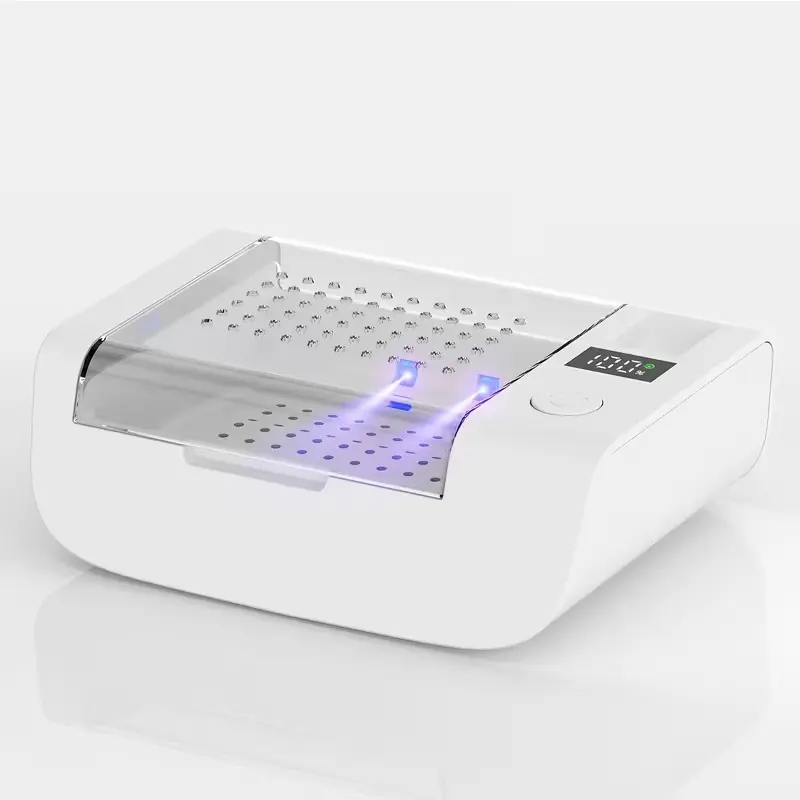 Electronic Hearing Aid Dryer & Dehumidifier Box with UV Light, Portable Moisture Removal Drying Case for Hearing Aids & Earbuds