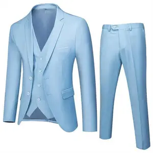3 piece sky blue Italian suit