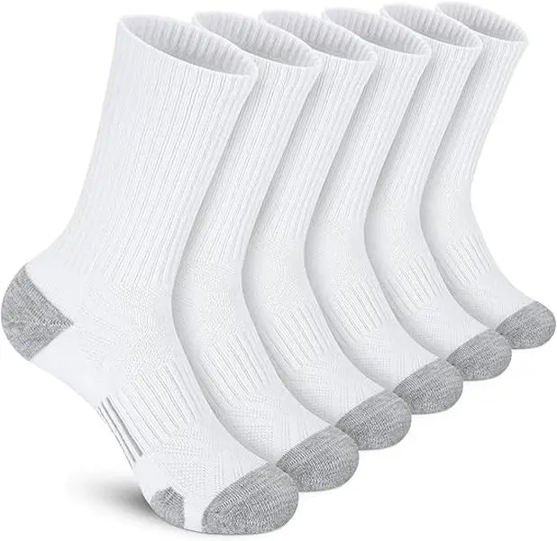 6Pairs Athletic Socks Sport Running Calf Socks Performance Cushioned Breathable Crew Socks for Men Women 6Pairs Athletic Socks Sport Running Calf Socks Performance Cushioned Breathable Crew Socks for Men Women