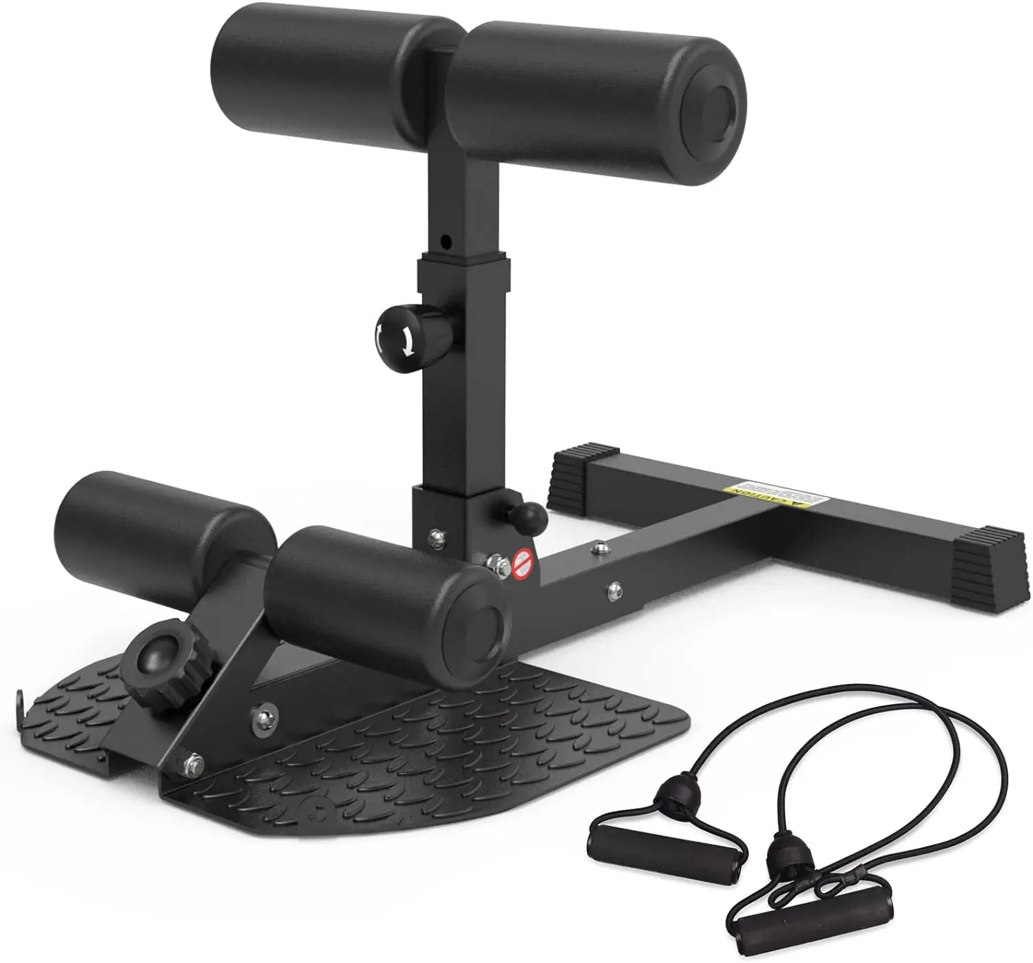 Adjustable Deep Sissy Squat Bench - Foldable Home Gym Core Workout Machine with Cushion for Balance, Glutes & Comfortable Leg Strength Training