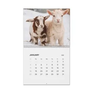 Baby Goats Wall Calendar 2026 | Farm Animal Monthly Calendar