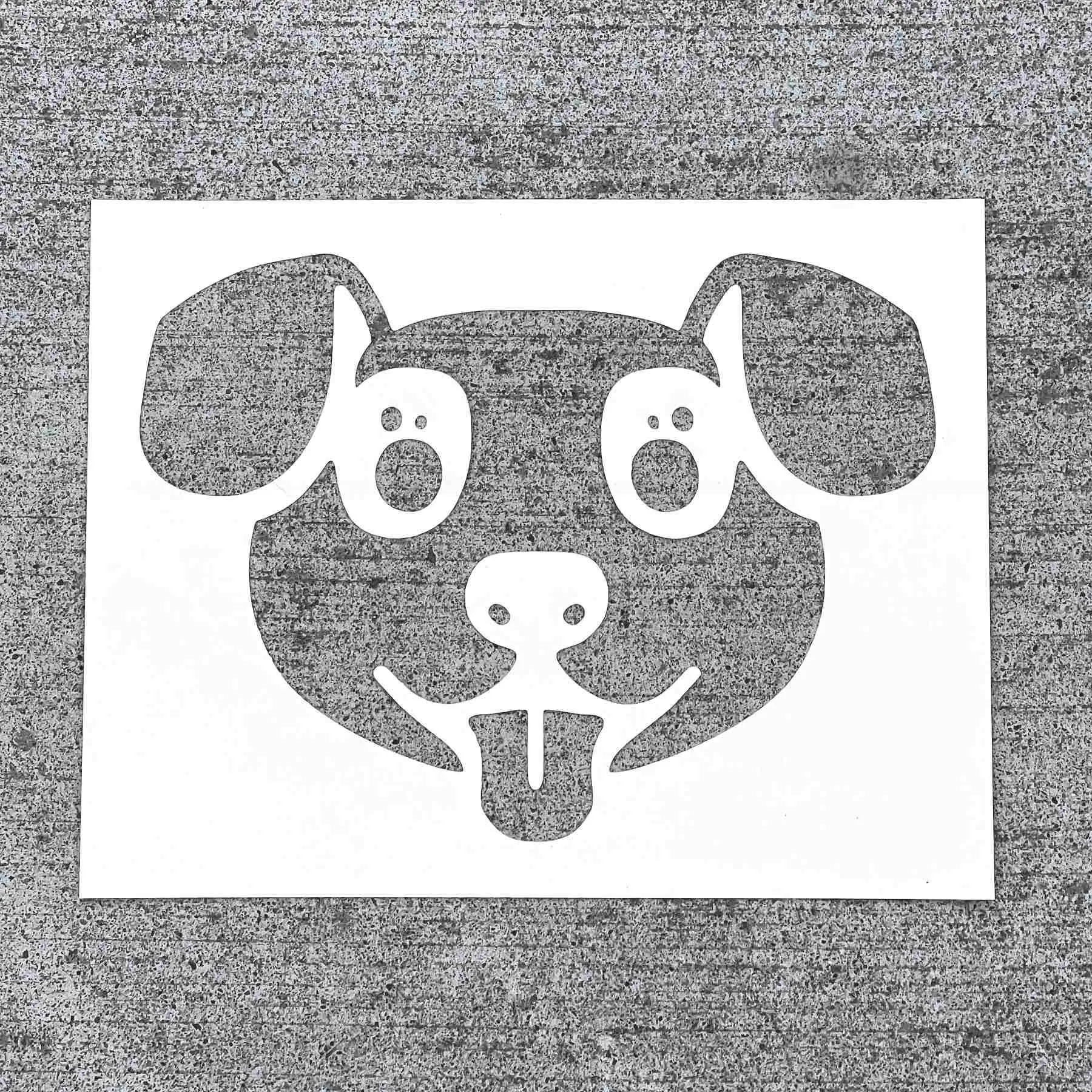 Cute Dog PopOut Stencil