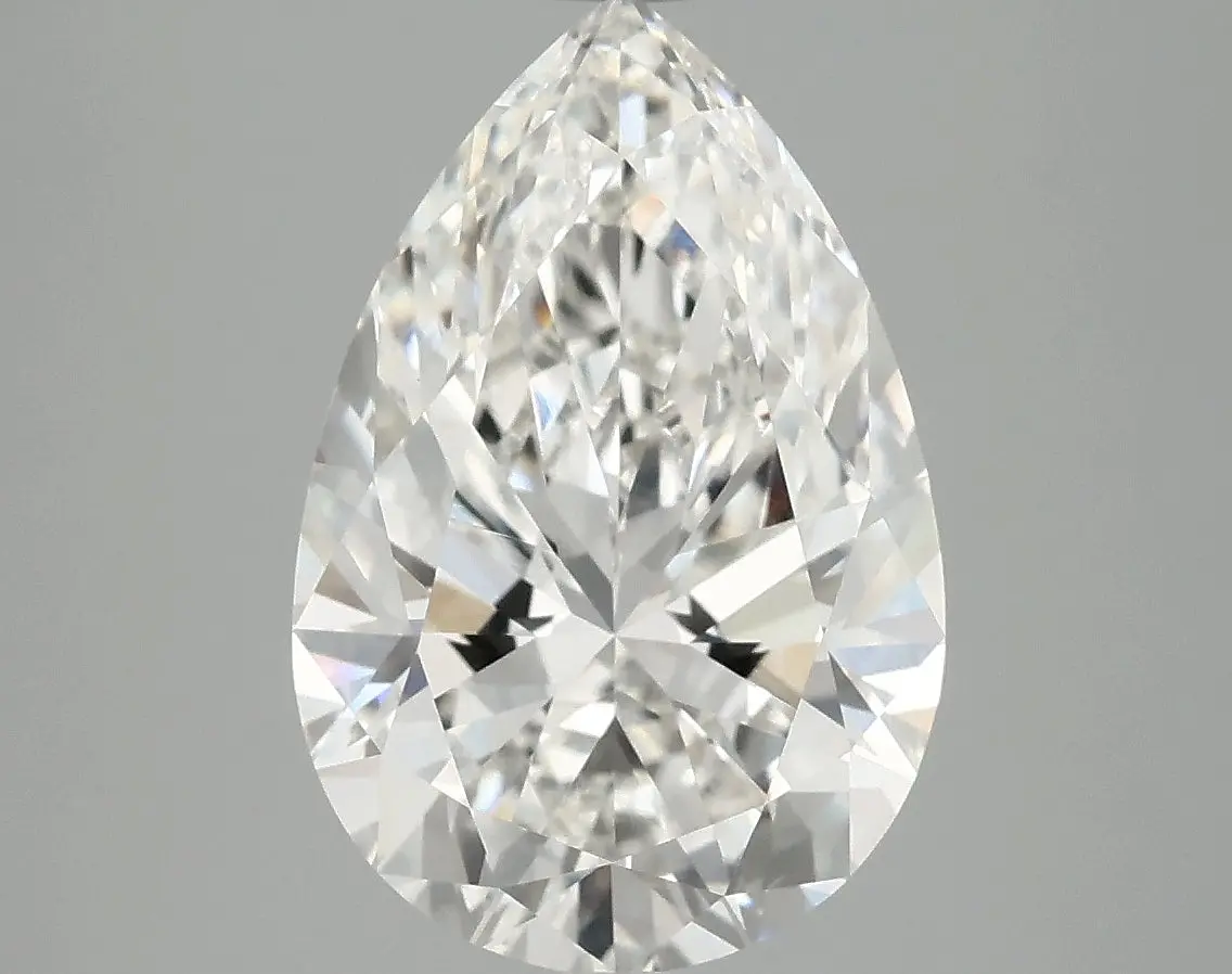 4ct Pear Lab-Grown Diamond F VVS2 — IGI Certified