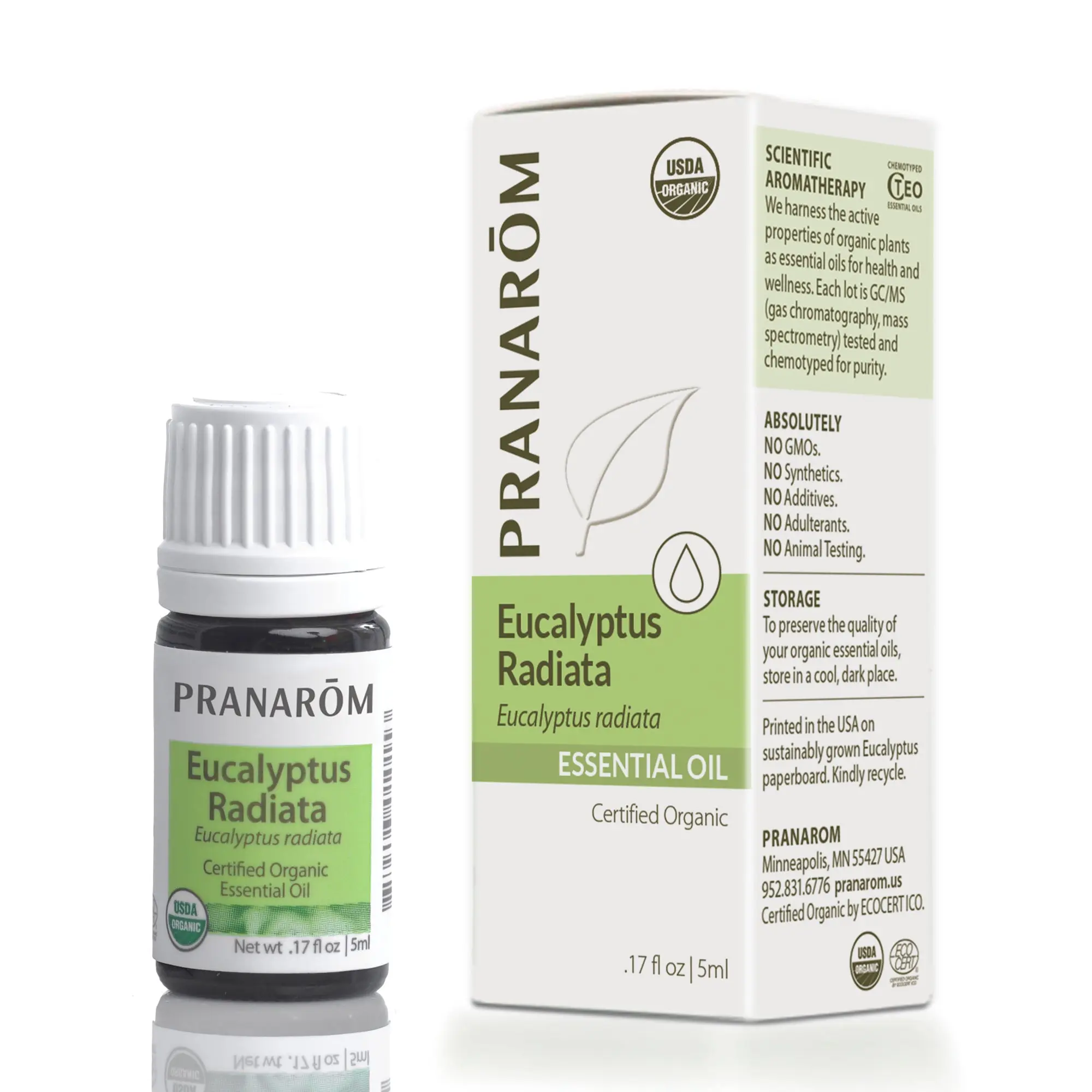 Pranarom Eucalyptus Radiata Essential Oil – Bio | Certified Organic Gentle Respiratory Oil