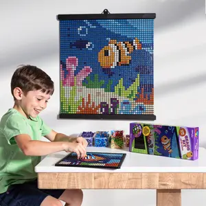 Butterfly Grid Kit - 2300 Midi Beads for Beginners Beading Project Home Decor Children's Educational Gifts Ideal for Creativity Skill Development