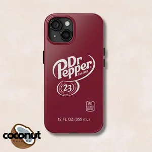 Dr Pepper Soda Can Phone Case Pop Drink Teen Womens Drpepper Caffeine Funny Birthday Gift iPhone 12 13 14 15 Pro Max Plus Android Samsung