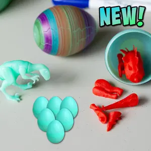 Glow in the Dark Dino Mystery Eggs 6pk