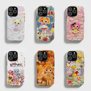 Kawaii Lalaloopsy Phone Case, Y2K Cartoon Doll Themed Phone Case Premium Matte Texture, Protection, Shockproof, Anti-Drop, Anti-Fingerprint For IPhone 17 Pro Max 16 15 14 13 12 11 Pro Max  Plus and Samsung S25-22 Protection Safety outdoorfun Cellphone Pro