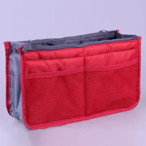 Multi-pocket Storage Bag, 1 Count Versatile Multi-pocket Storage Bag, Compact Organizer for Handbag or Backpack, Inner Divider for Efficient Packing and Sorting, Portable Zipper Organizer