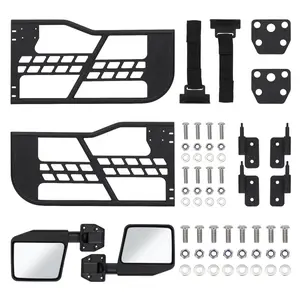 Gaomon Steel Weatherproof Tubular Half Trail Tube Doors, 4-Door 4-Piece Front & Rear Set with Easy Installation, Compatible with 2021-2025 Models, for Trail & Rock Crawling (Without Mirrors)