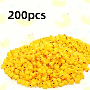 200 Mini Resin Duck Figurines, Resin Animal Sculptures, Resin Animal Ornaments, Perfect for Hide-And-Seek Pranks, Garden Sculpture, Garden Accessories, Fish Tank Decor, Gifts, Christmas, Halloween