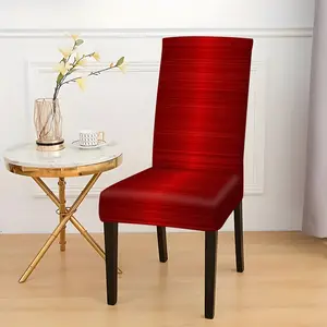 4/6PCS Dining Chair Covers, Classic Bowknot Pattern Printed Stretch Chair Slipcovers, Removable Dining Chair Protectors, Reusable, Ideal for Home Decoration in Restaurants, Hotels, Weddings and Other Occasions