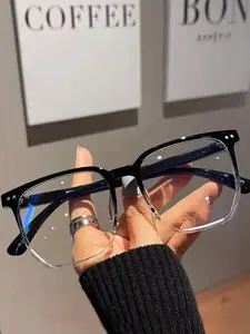 Full Rim Eyeglasses for Women & Men, Fashion Eyeglasses for Work, Daily Clothing Decor, Perfect for Student Daily Use, Trendy Casual Frames