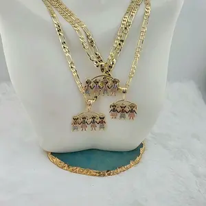 pendan ahd chain 14k gold plated