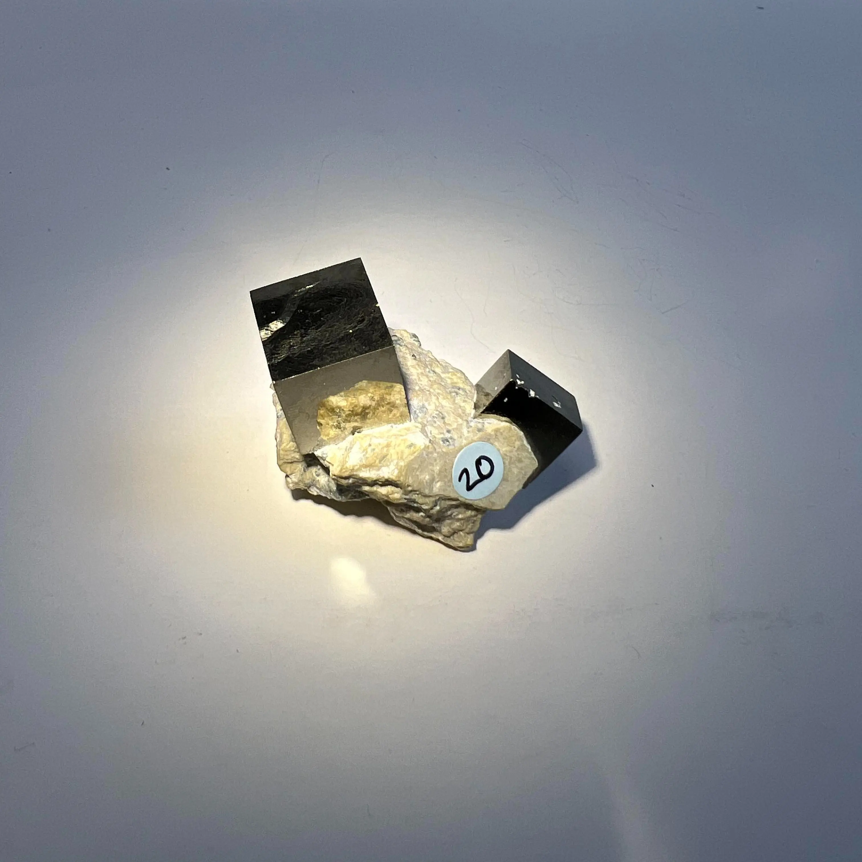 [Fleur de Cristal] Pyrite Cube on Matrix – Natural Crystal Specimen