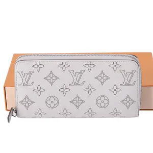 Pre-owned Louis Vuitton Leather Small Leather Goods Wallet Gray Monogram M80314 Pink