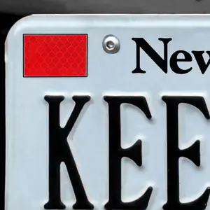 1 Set Red Reflective Decals Required By Jersey Gdl  Nj Reflectorized License Plate Stickers For Drivers Under 21