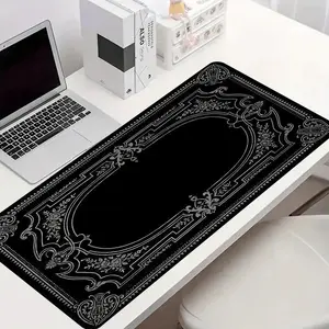 Vintage Floral Pattern Mouse Pad, Rectangle Gaming Mouse Pad, Non-slip Rubber Base Mousepad, Desk Keyboard Mat for Home Office Game Room, Office Desk Accessories