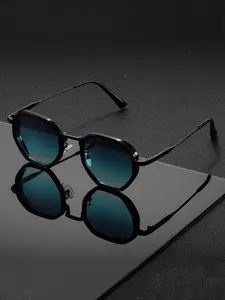 Unisex Fashion Round Frame Glasses, Multiple Colors Available, High-End Simple Style, Perfect for Photoshoots, Men & Women