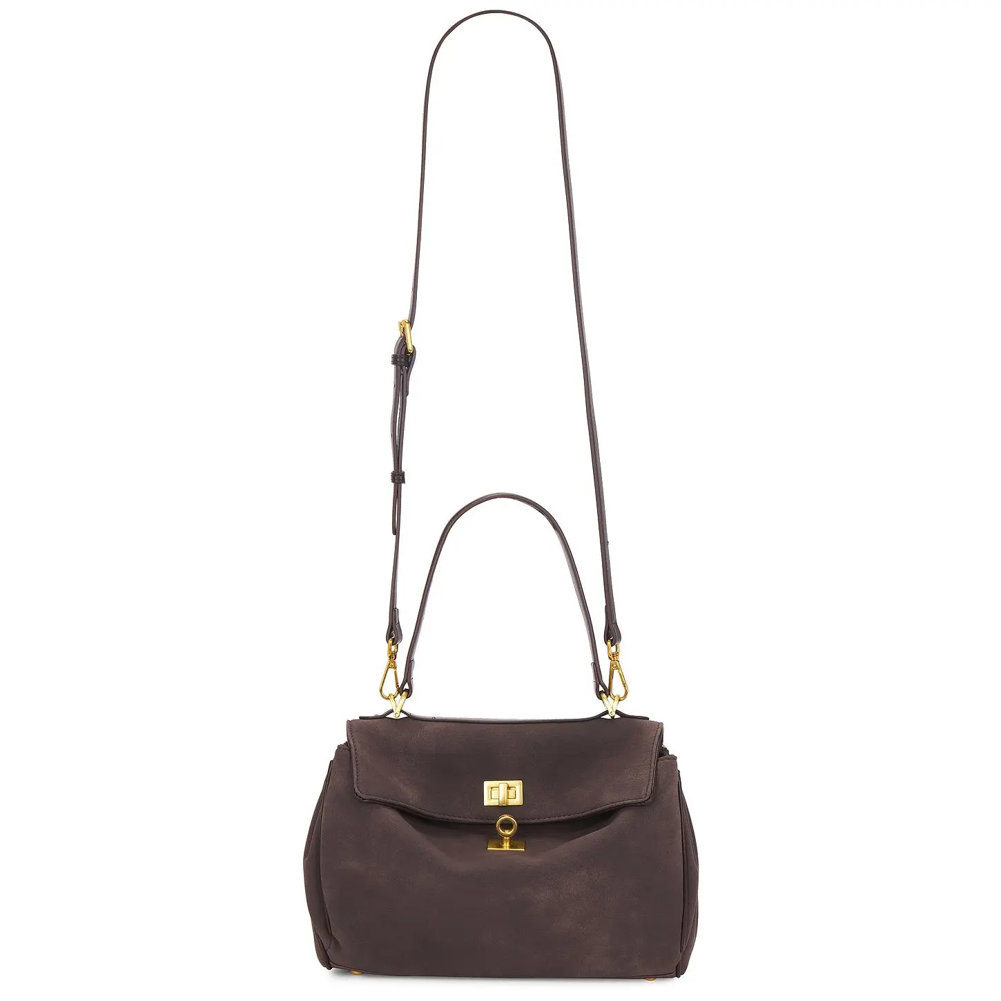 8 Other Reasons Locked in Slouch Bag in Dark Brown