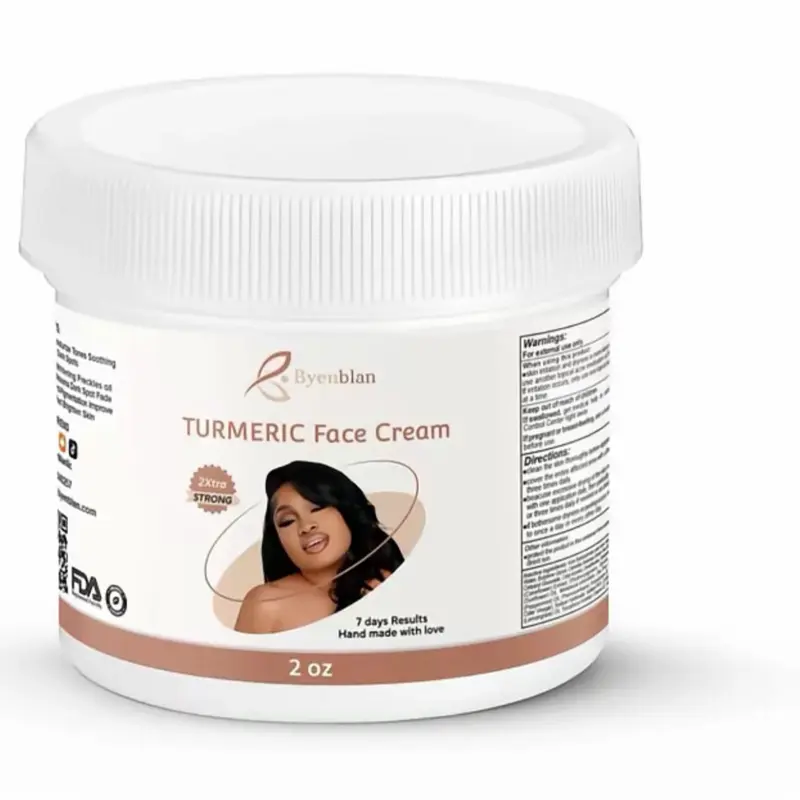 Byeblan 2oz  Turmeric face Cream Brighten  7 Days  Result