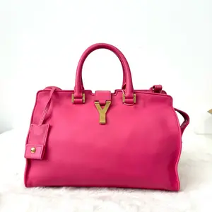 Pre-owned Yves Saint Laurent YSL Cabas Fuchsia Commuter BagFB 20667570