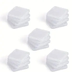 20pcs Storage Card Holder Transparent Plastic, SD/mmc/SDHC/SDXC/SDXC Pro Dual Use, Durable Jewelry Case for Multiple Cards