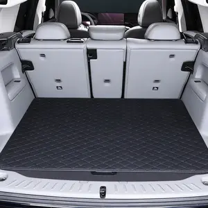 1pc Universal Car Trunk Mat Car Trunk Floor Mat Leather Fabric Stylish Durable and Wear Resistant Car Trunk Mat Compatible with All Sedans SUVs