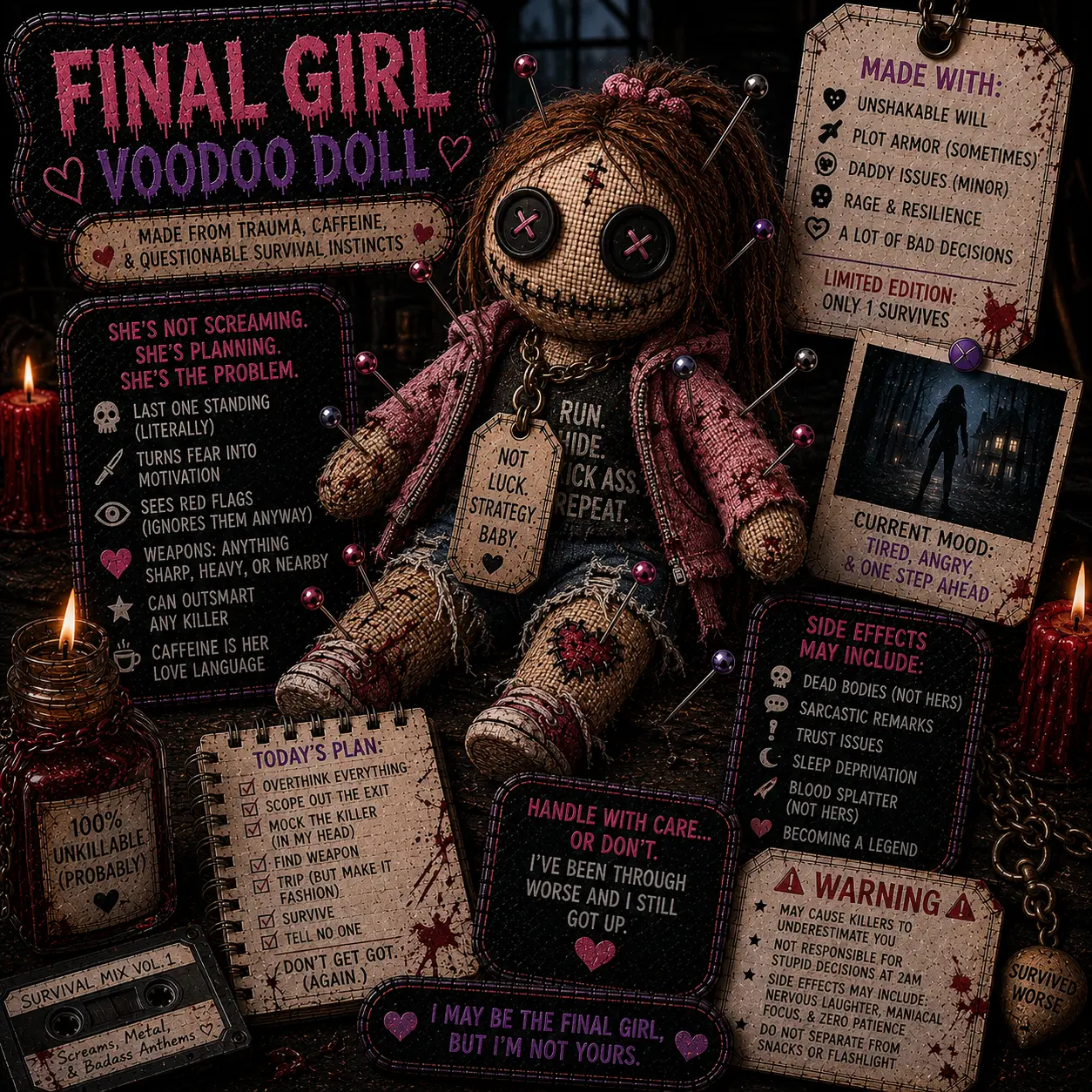 Final girl pink jacket