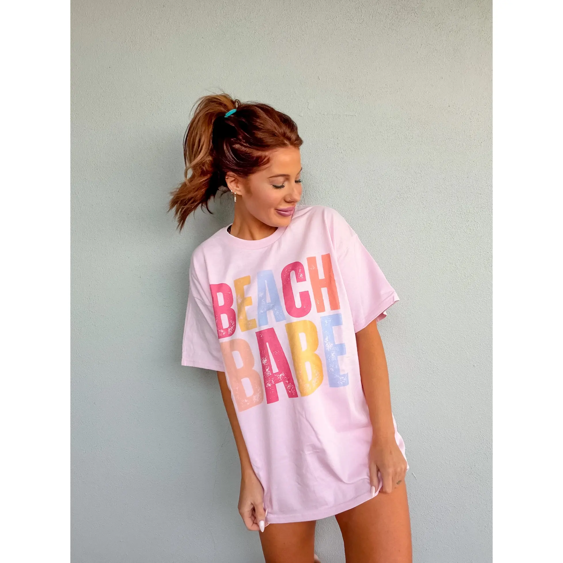 Colorful Beach Babe Graphic Top