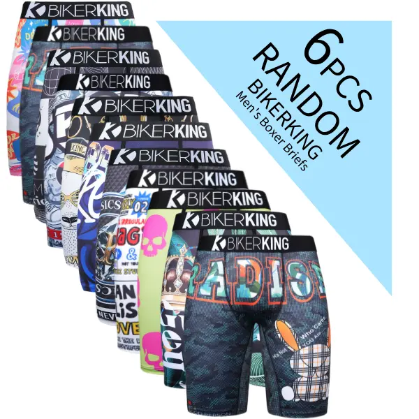 Men's 5PCS/6PCS Lightweight Breathable Athletic Shorts Men's Quick-Dry Athletic Underwear with Unique Pattern Designs Friction-Free Movement: Premium Breathable Men's Underwear for Running, Gym & Exploration