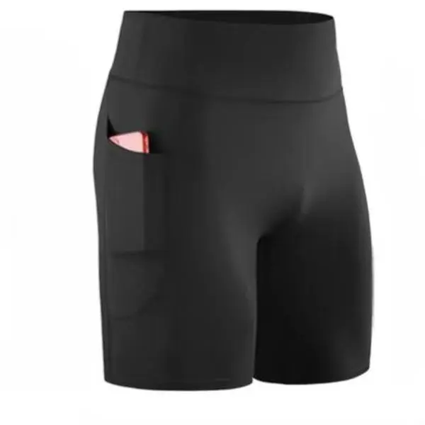 Women’s Cycling Shorts with Pockets - Elastic Fabric, Abdominal Control, Breathable, Form-Fitting Sports Bottoms for Yoga, Running, Daily Wear, Machine Washable, Postpartum, Female, High Waisted Shorts