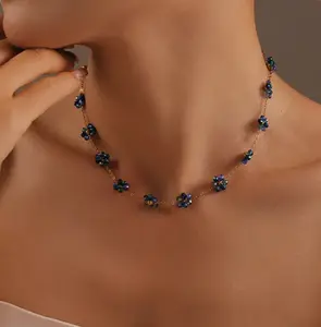 N320/B134  Bundle necklace with the bracelet Plated 18K!