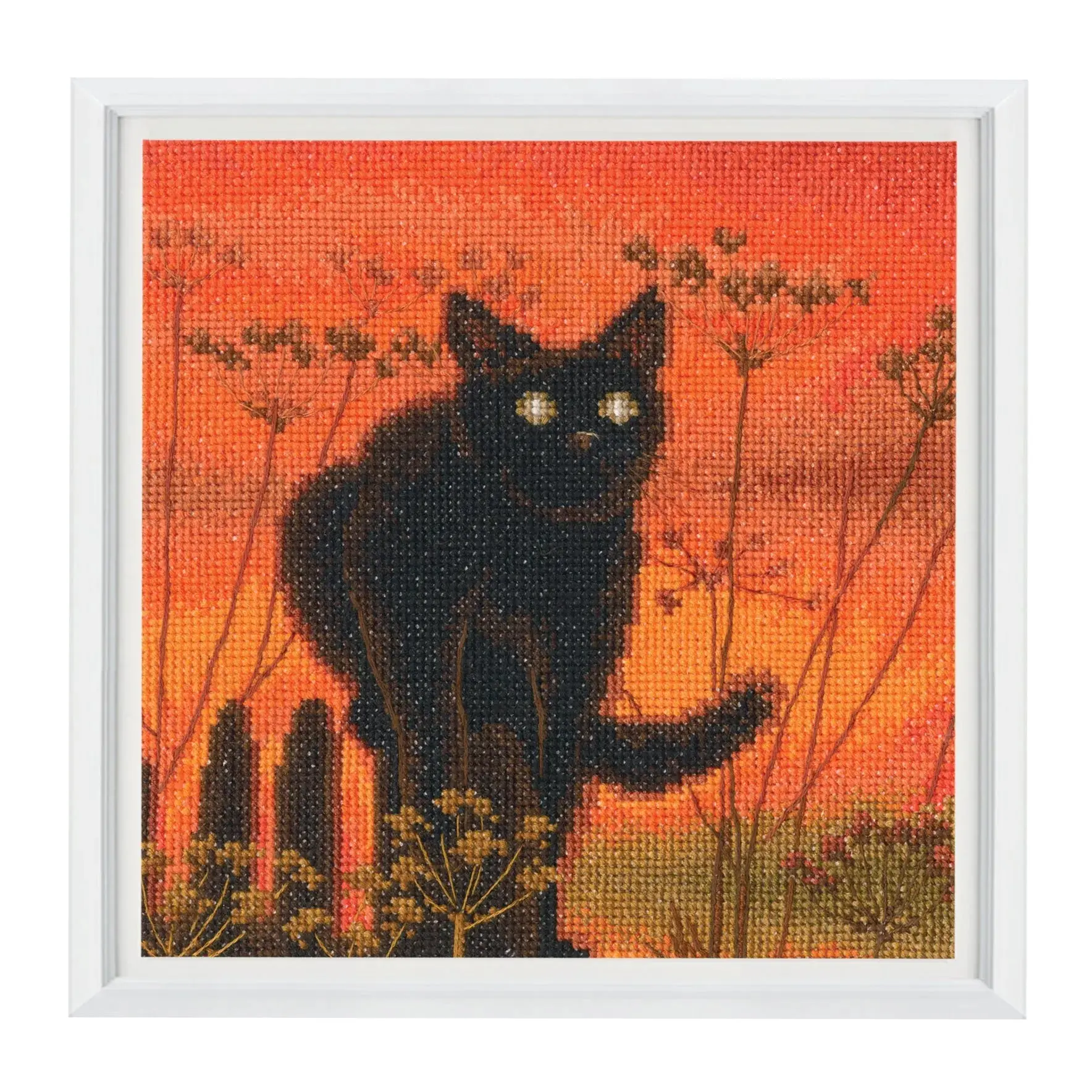 Sunset Cat Counted Cross Stitch Kit by RTO M1024