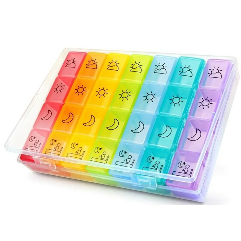 Portable Medicine Box Seven-Day Package Small Medicine Storage Organizer, Medical Organizer, Compact Travel Pill Case for Daily Use