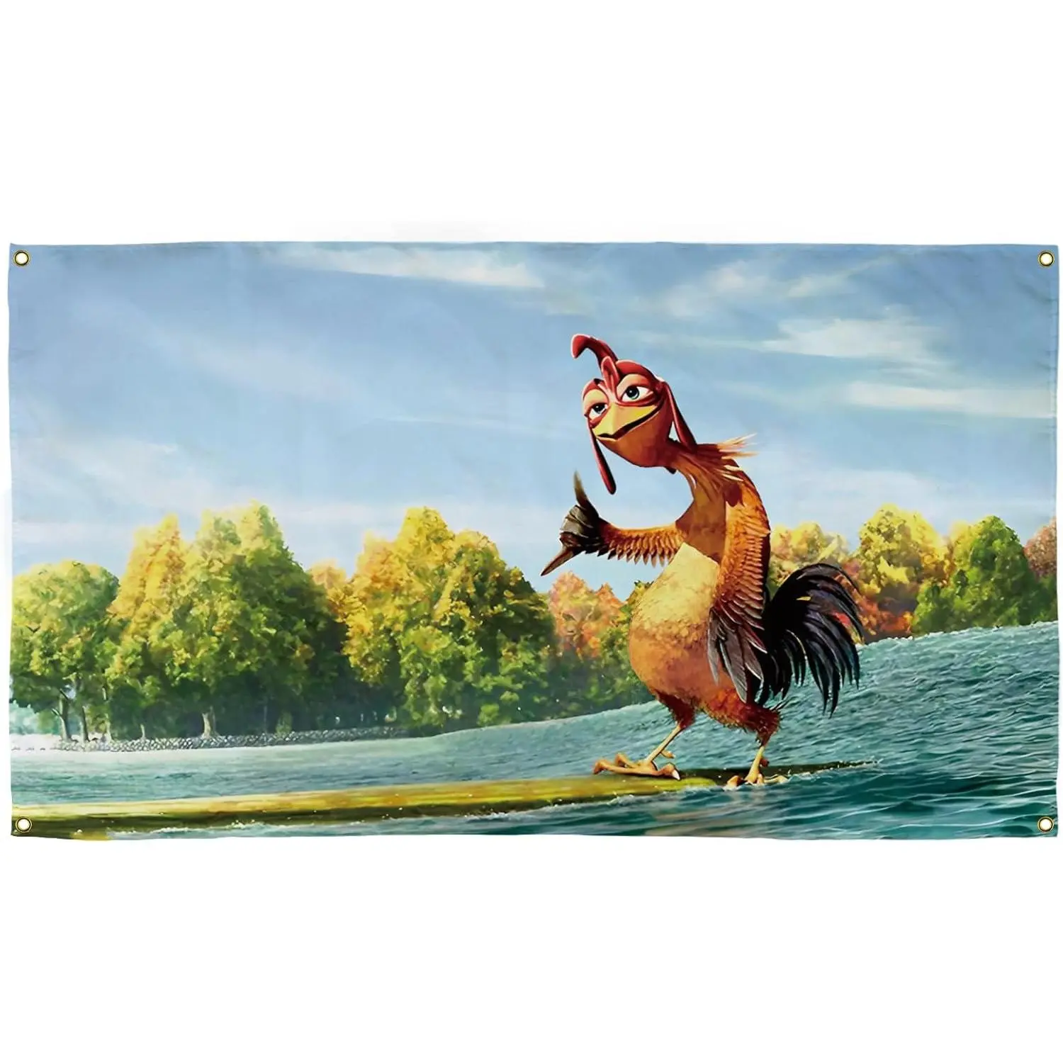 Chicken Joe Flag 3x5 Ft Printing Hd Patterns Flags  Xavier Wulf Tapestry Funny Flags Banner Man Cave University Dormitory Family