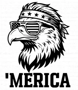 "Merica Eagle vinyl decal