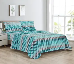 Bibb Home Egyptian Luxury 1800 Count Printed 4 Piece Sheet Set Bibb Home Egyptian Luxury 1800 Count Printed 4 Piece Sheet Set