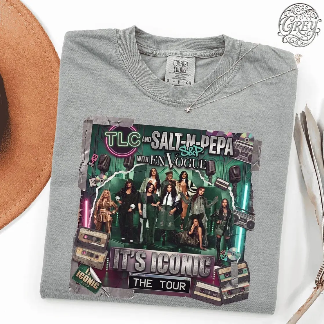 Comfort Colors TLC Salt-N-Pepa En Vogue It's Iconic Tour T-Shirt, 90s R&B Music Concert Graphic