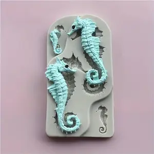 1pc Ocean Seahorse Silicone Mold DIY Craft Clay Mold
