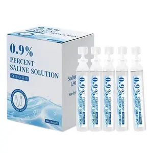 20pcs 0.9% Sterile Saline Solution  – Sterile Single-Use Saline Solution for Nasal, Wound, and Piercing Care