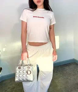 god's favorite. Baby Tee y2k, Heavy Cotton, Trendy 90s Aesthetic Vintage Tee, Y2K Fashion, 2000S Baby Tee, Baby Crop Top, y2k Shirt, Funny