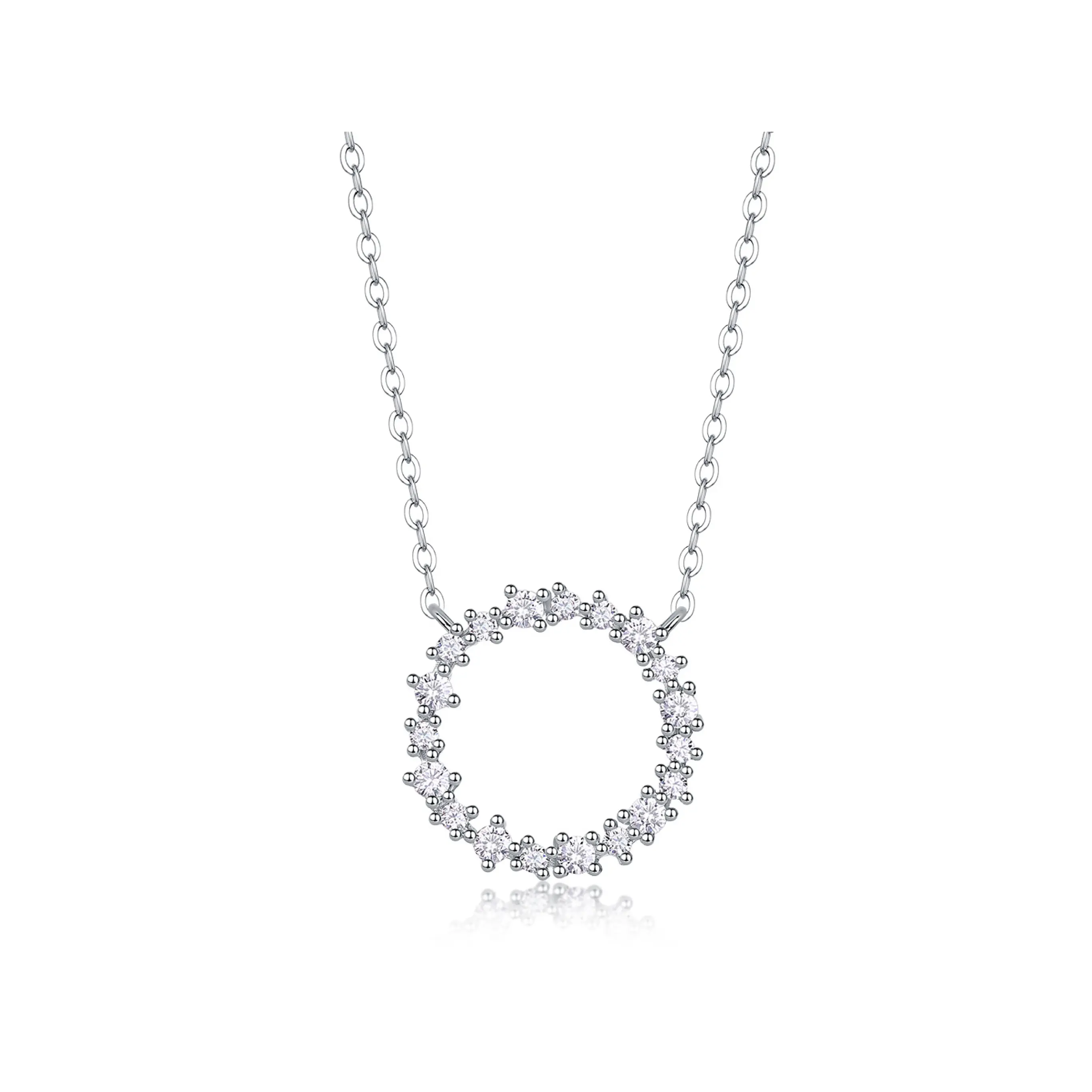Celestial Lab Grown Diamond Circle Necklace