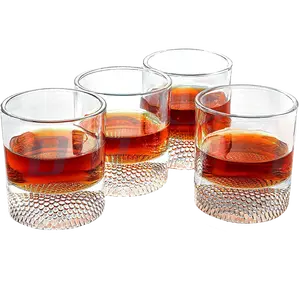 The Wine Savant Golf Ball Whiskey Glasses Set of 4-8oz Golf Gifts - Unique Whiskey Golf Glasses Set - Golf Gifts For Men & Women - Gifts for Golfers Golf Accessories Golf Ball Glasses (4 pack)